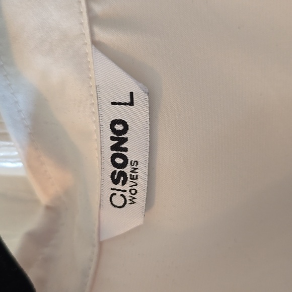 CISONO WOVENS BRAND WOMEN'S FRONT BUTTON IVORY BLOUSE SIZE LARGE - Picture 8 of 14